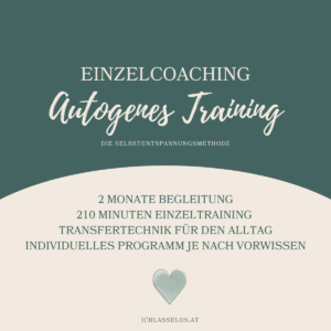 Einzelcoachingprogramm für autogenes Training von ichlasselos.at
